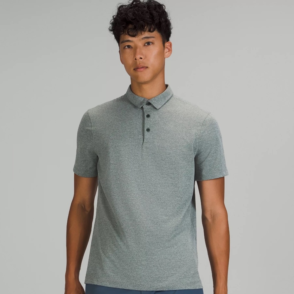 Men's Lululemon Evolution Polo Pique - Green - L